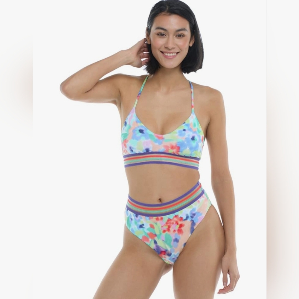 Body Glove 2 piece multi color Ruth/Marlee bikini set size Large NWT